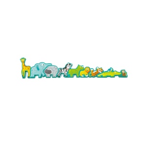 Puzzle din lemn pentru copii cu litere si animale salbatice - Img 7