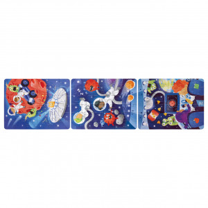 Puzzle pentru copii Aventura in Spatiu (3 in 1) si joc storytelling