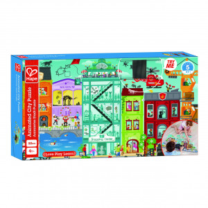 Puzzle pentru copii de podea orasul animat (49 piese) - Img 1