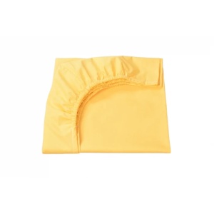 Set 2 cearsafuri patut 120x60 cm, bumbac 100% galben albinute