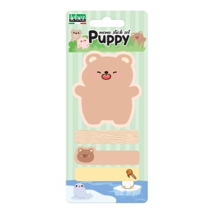 Set 20 memostick in forme si 60 semne de carte Puppy din hartie, 6 modele (96 blistere/display) - Img 3