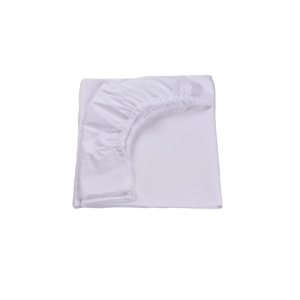 Set 3 cearsafuri bleu alb si model rachete si planete + protectie impermeabila patut 90x40 50 cm - Img 2