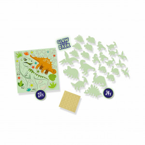 Set autocolante fosforescente cu dinozauri pentru copii - Img 3