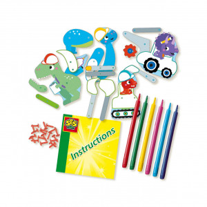 Set creativ de jucarie pentru copii - Tanarul inginer, dinozauri - Img 3
