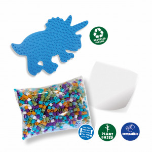 Set creativ Green Beedz – Margele de calcat Triceraptos - Img 3