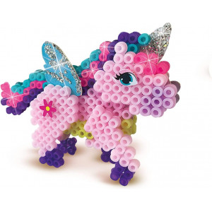 Set creativ - Tablou margele de calcat - Unicorni - Img 2
