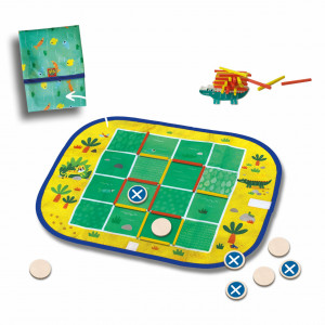 Set de 3 jocuri copii Connect Four, Dots and Boxes si joc de stivuire - Img 2