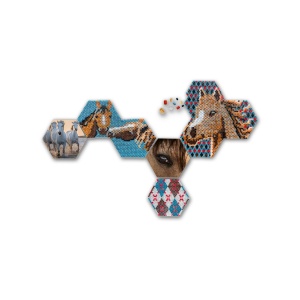 Set margele de calcat Beedz Art - Cai cu placi hexagonale - Img 8