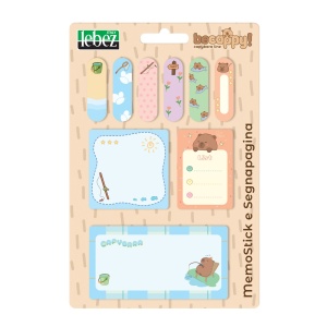 Set memostick si semne de carte Be Cappy din hartie, 4 combinatii (64 blistere/display) - Img 5
