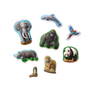 Set pentru copii cu mulaj si pictura cu animale din jungla - Img 4