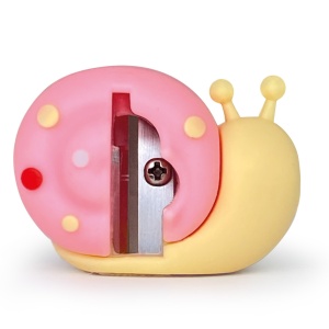 Ascutitoare de creion cu o gaura Garden Friends, plastic moale, 3 modele asortate (24 buc/display) - Img 2