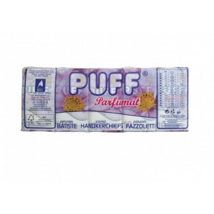 Batiste nazale parfumate Puff, 3 straturi, 10 buc/tipla