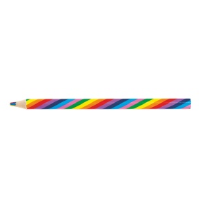 Creion jumbo Curcubeu cu mina multicolora (32buc/display) - Img 2
