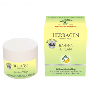 Cremă cu extract banană pentru orice tip de ten 50G - Img 1