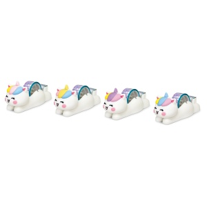 Dispenser banda adeziva Magic Unicorns cu banda imprimata, 4 culori (8 buc/display) - Img 4