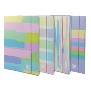 Dosar A4 cu elastic din carton laminat mat - One Color Pastel Plus (26×35 cm)