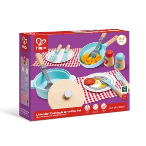 Jucarie copii - Set de joaca micutul Chef pentru gatit si servire (21 piese) - Img 7