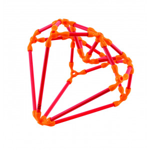 Jucarie din bambus Flexistix - Kit creativ (66 piese) - Img 2