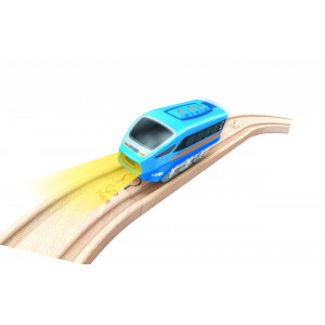 Jucarie din lemn - Tren cu telecomanda - Img 4