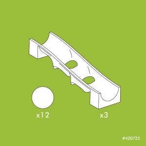 Jucarie Marble Run extensie capcana de bile Hubelino (15 piese) - Img 4