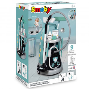 Jucarie Smoby Set curatenie cu troller si aspirator electronic negru - Img 7