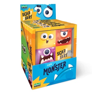 Jurnal Monster, cu cutie cadou, 80 de pagini, 13 x 18 cm (6 buc/display)