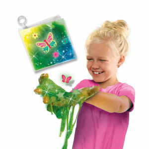 Laborator de slime fosforescent cu sclipici si forme pentru copii - Img 3