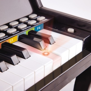 Learn with Lights Black Piano with Stool - Img 4