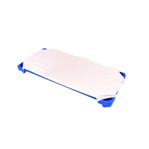 Lenjerie 5 piese patut gradinita, bumbac 100%, model Stelute mici roz - Img 2