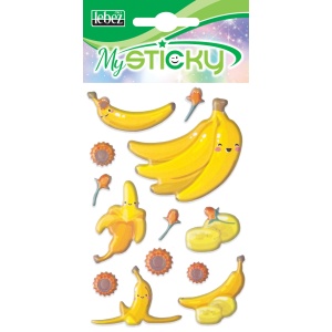 My Sticky 3D Fruit, 6 modele asortate (48 pachete/display) - Img 4
