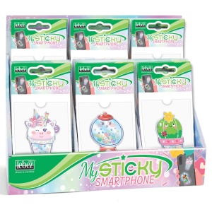My Sticky 3D Smartphone, 6 modele asortate (48 pachete/display)