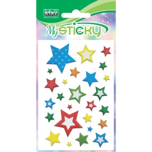 My Sticky 3D Stars, 6 modele asortate (48 pachete/display) - Img 4