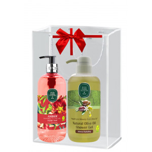 Pachet Sapun lichid 500ml si Gel de dus cu ulei de masline 600ml Eyup Sabri Tuncer - Img 1