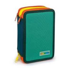 Penar echipat - Color Block Basic cu 3 fermoare (18 markere si 18 creioane colorate) - 13 x 20 x 6.5 cm (12buc/display) - Img 2