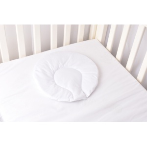 Pernuta plata rotunda, bumbac 100%, culoare alba - Img 2