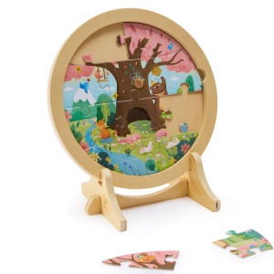 Puzzle din Lemn copii - Set 4 Anotimpuri (10, 12, 16 si 18 piese) - Img 4