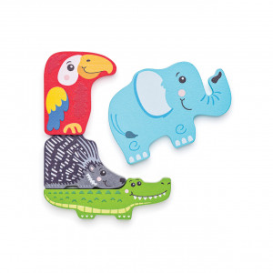 Puzzle din lemn - Forme de animale - Img 3