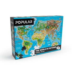 Puzzle pentru copii Harta lumii (160 piese) - Img 2