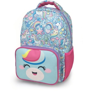 Rucsac Fantasy, cu 2 compartimente cu fermoar din poliester foarte rezistent, 29 x 22 x 10 cm (4 modele) - Img 5