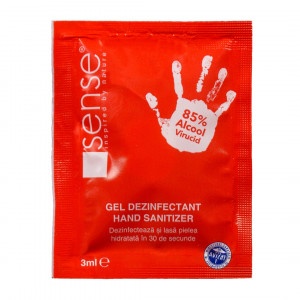 Sense Gel Dezinfectant Maini, Plic 3Ml - Img 2