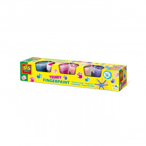Set acuarele pentru degete, culori trendy (4 x 110ml) - Img 1