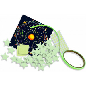 Set autocolante fosforescente cu semne zodiacale pentru copii - Img 3