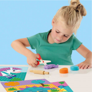 Set creativ copii - Decupeza si creeaza animale din plastilina - Img 4