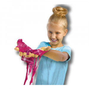 Set de mixat slime roz cu sclipici si margele - Unicorn - Img 3