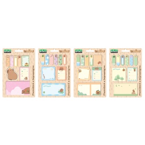Set memostick si semne de carte Be Cappy din hartie, 4 combinatii (64 blistere/display) - Img 2
