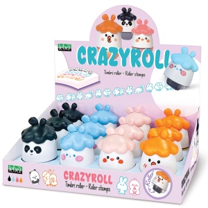 Stampila roller Crazyroll, 4 modele (12 buc/display)