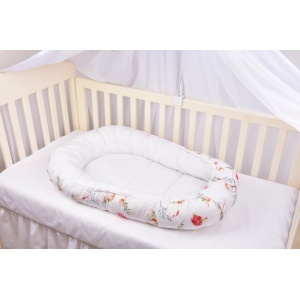 Babynest model flori de bumbac 0-12 luni - Img 3