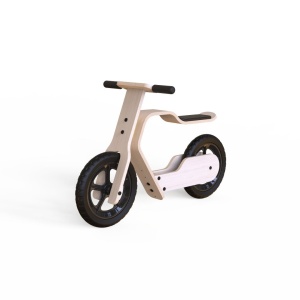 Bicicleta fara pedale MamaToyz RideMe, din lemn natural - Img 2