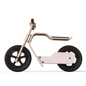 Bicicleta fara pedale MamaToyz RideMe, din lemn natural - Img 8