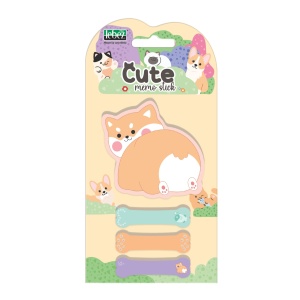 Bloc notes adeziv + 3 index, Pisica Cute, 6 modele (96 blistere/display) - Img 2